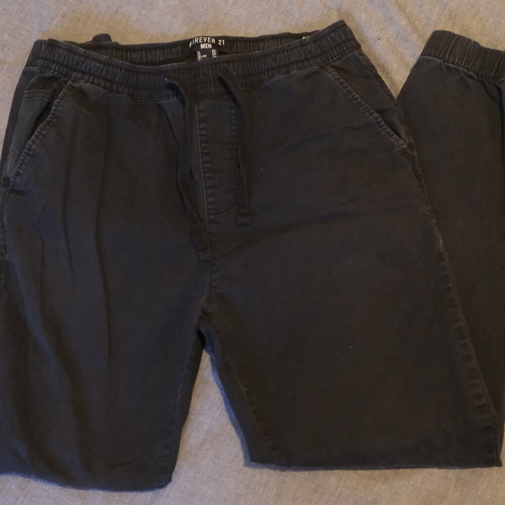 black cargo/jogger pants, small